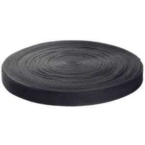 Rollo Popotillo Negro 19 mm 50 metros