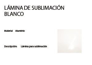 lámina para sublimar blanca 40x60cm