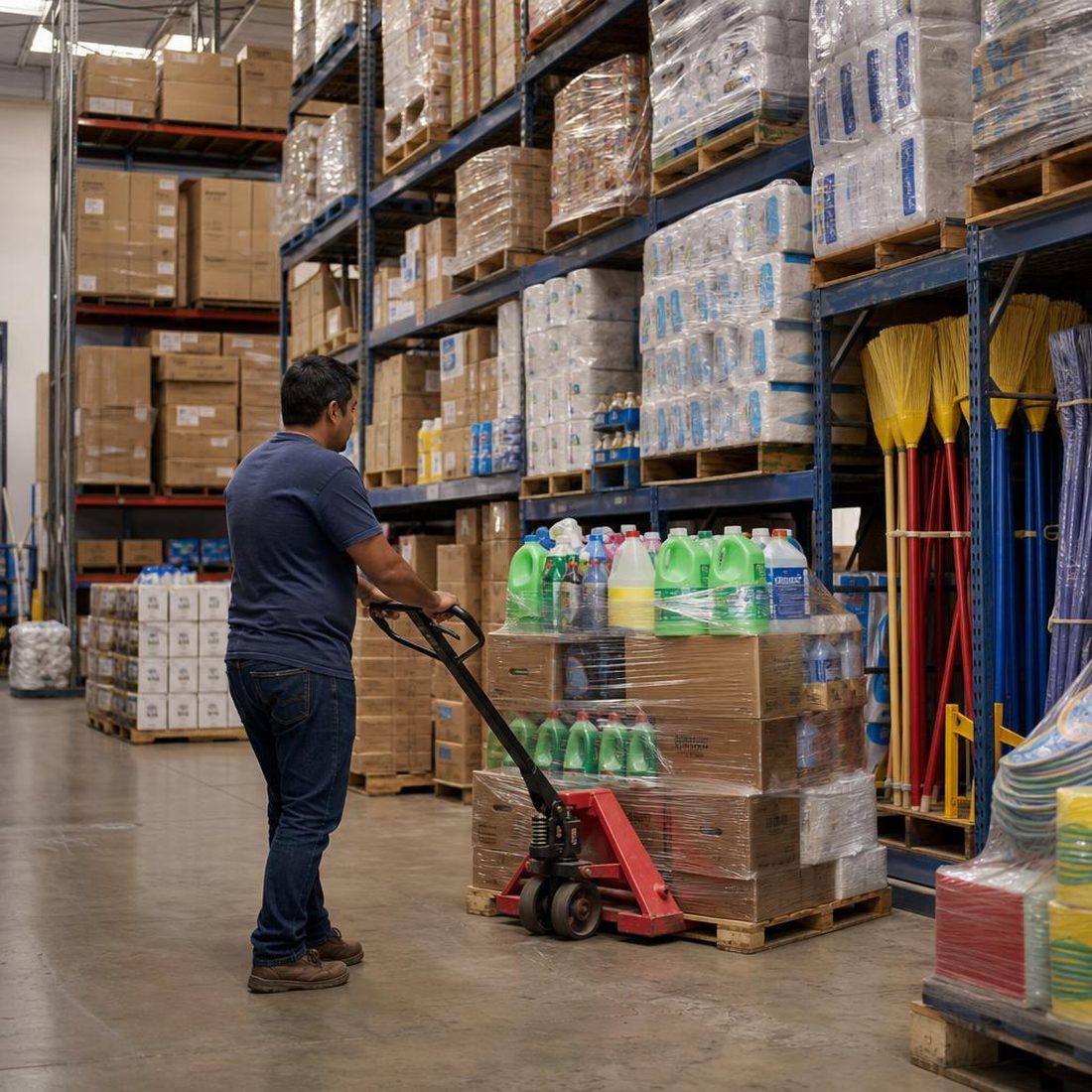 Almacén de producto de Mercería México en México
